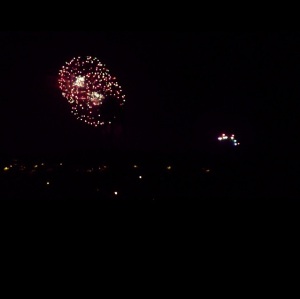 fireworks over Disneyland